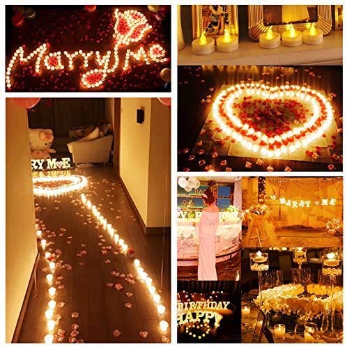 Battery Tea Lights: 24 Pack Led Tea Lights Candles Realistic And Bright Flickering Holiday Operated Flameless Led Tea Light For