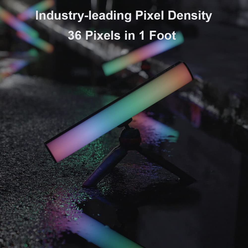 Aputure Mt Pro Full Color Mini Led Tube Light, 36 Pixels Rgbww Handheld Light Stick Photography,Support Magnetic Attraction,4200