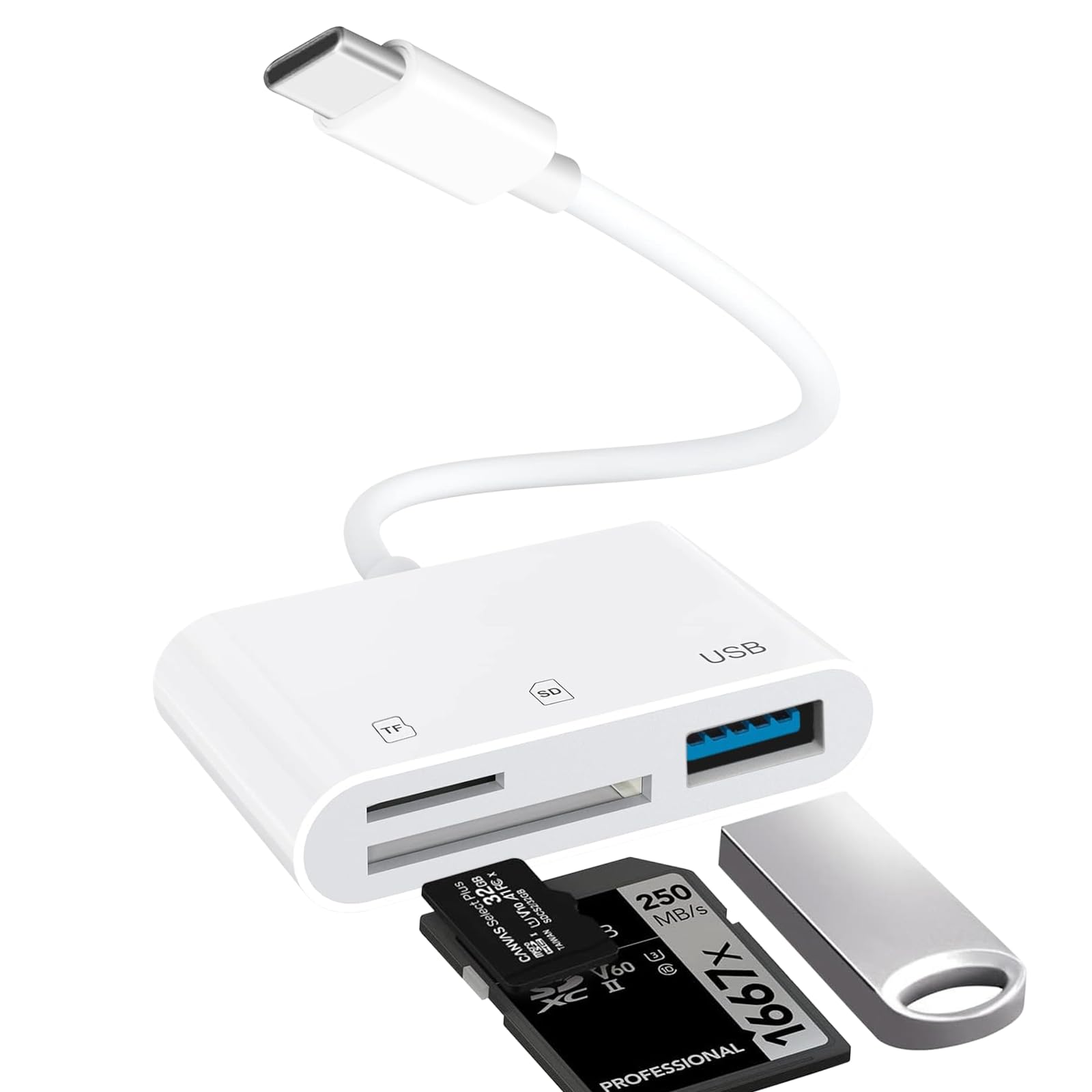 Sd Card Reader,Plug & Play For Phone And Windowshigh Speed Usb C To Sd Card Type C Memory Card Adapter For Imac, Ipad Pro Air Mi