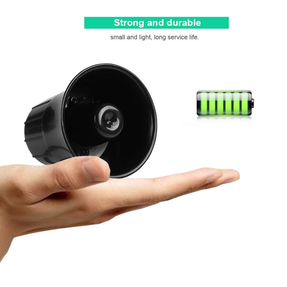 Horn Alarm Siren, 12V 115Db Wired 1 Tone Standalone Burglar Alarm Speaker System Indoor/Outdoor Siren For Home Office Shop Secur