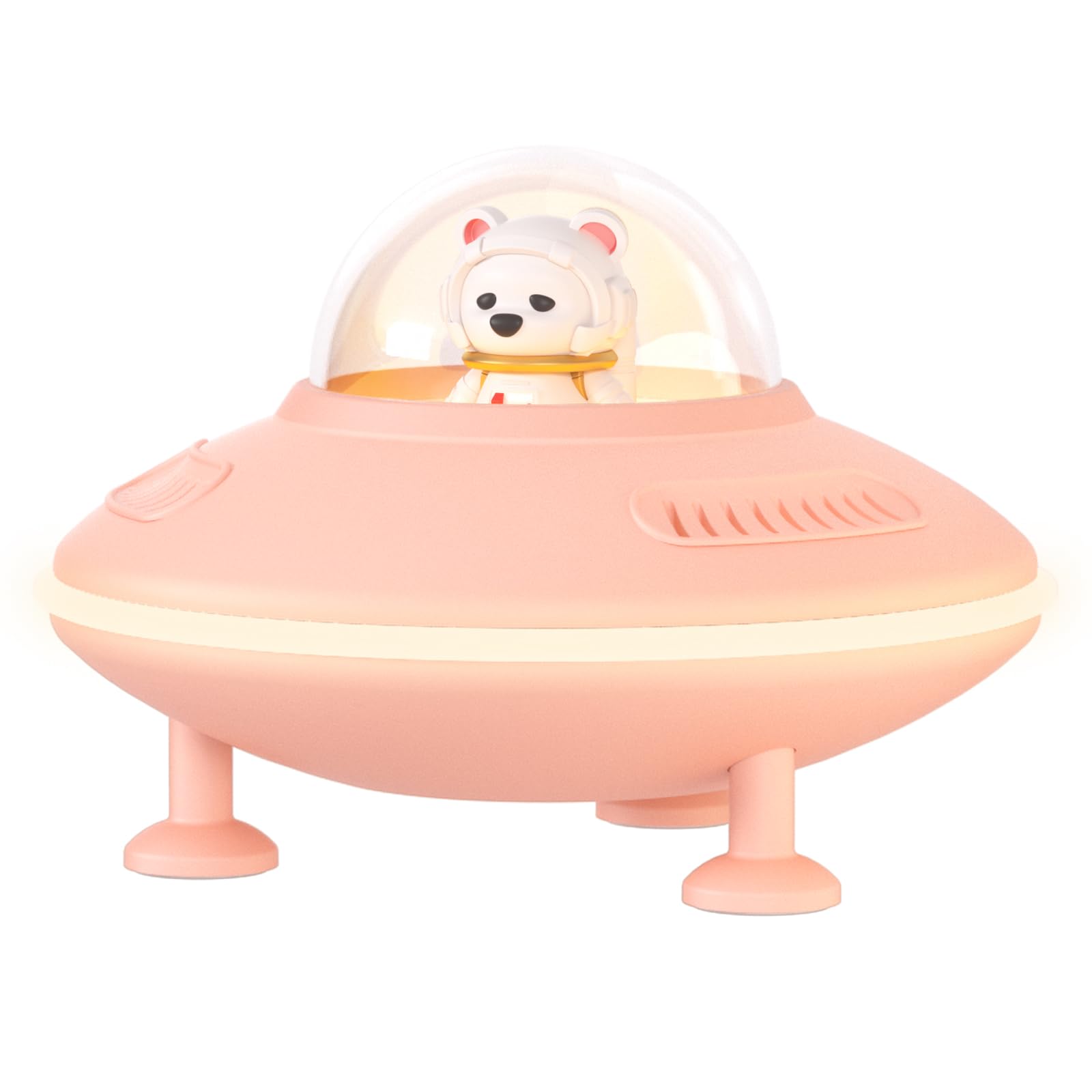 Small Bluetooth Speaker, Bluetooth Speaker With Night Light, Light Up Bluetooth Speaker For Pink Room Decor, Bluetooth 5.4, Usb Disk&Aux&Tf Card Input, Birthday Gifts For Women Teen Girls   Pink