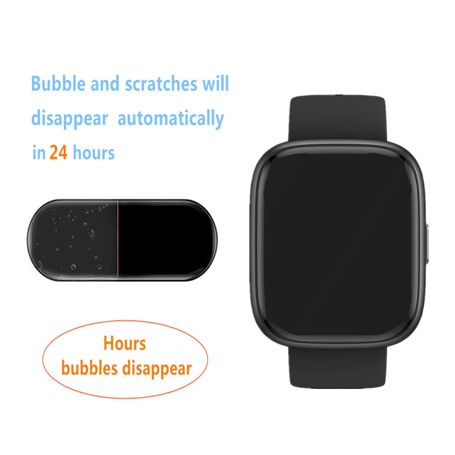 Aemus Screen Protector For Idw25 / Idw26 Smart Watch 1.83'' (6 Pack) Clear Tpu Soft Film, Compatible For Keeponfit, Toobur Idw28
