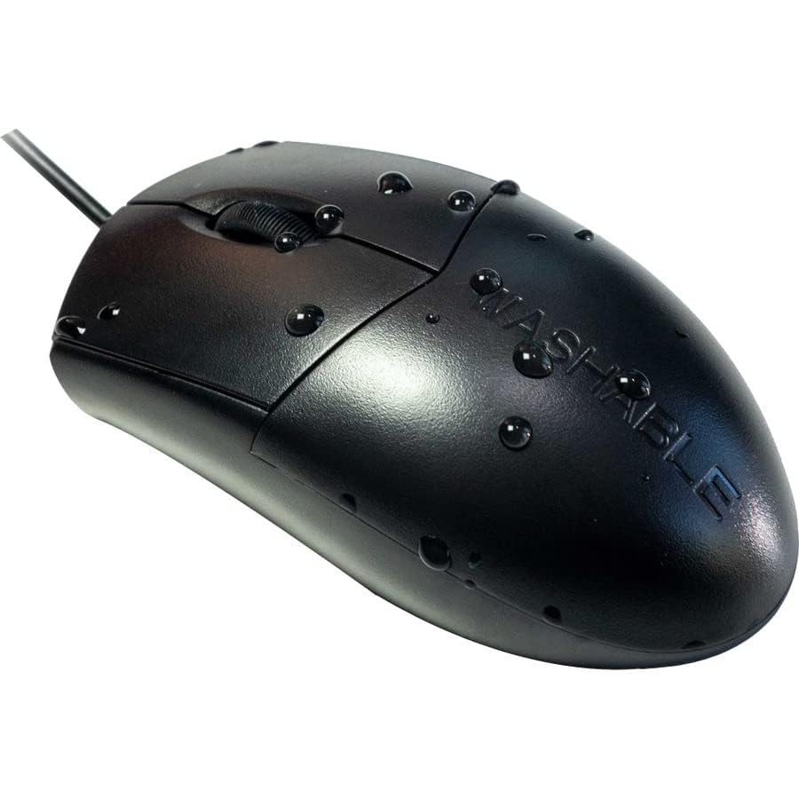 Wetkeys Professional Grade Optical Waterproof Mouse With Scroll Wheel (Usb) (Black) | Omwkabs04 Bk