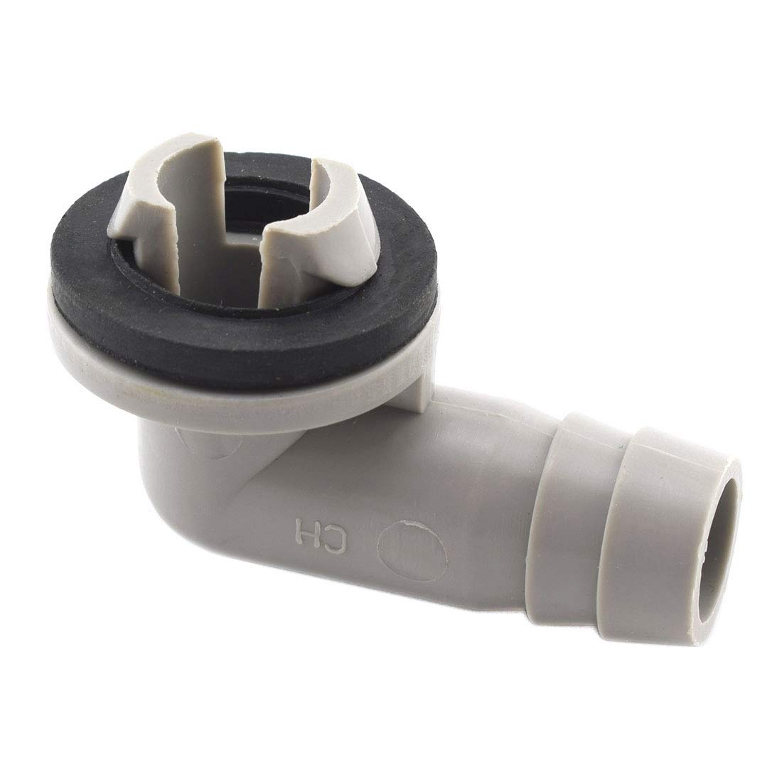 Sdtc Tech Air Conditioner Ac Drain Hose Elbow Connector Fitting Condensate Draining Adapter Part With Rubber Ring, 3/5 Inch(15Mm