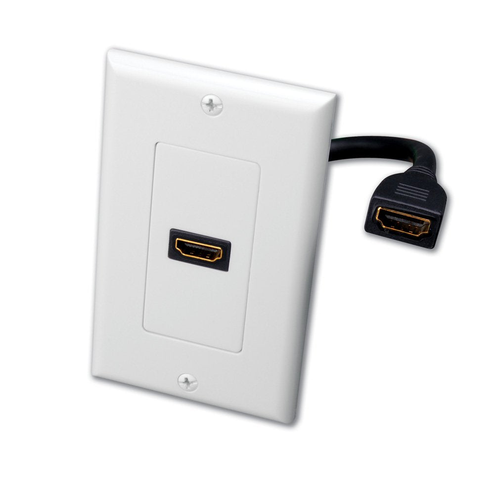 Vanco 120931X Slim Line Audio/Video Faceplate