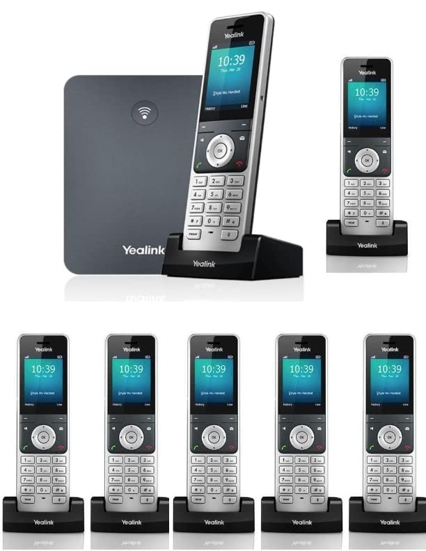 Yealink Ip Phone W76P Bundle Of W70B Base And W56H Handset + 6-Unit W56H Handset (6 X W56H)