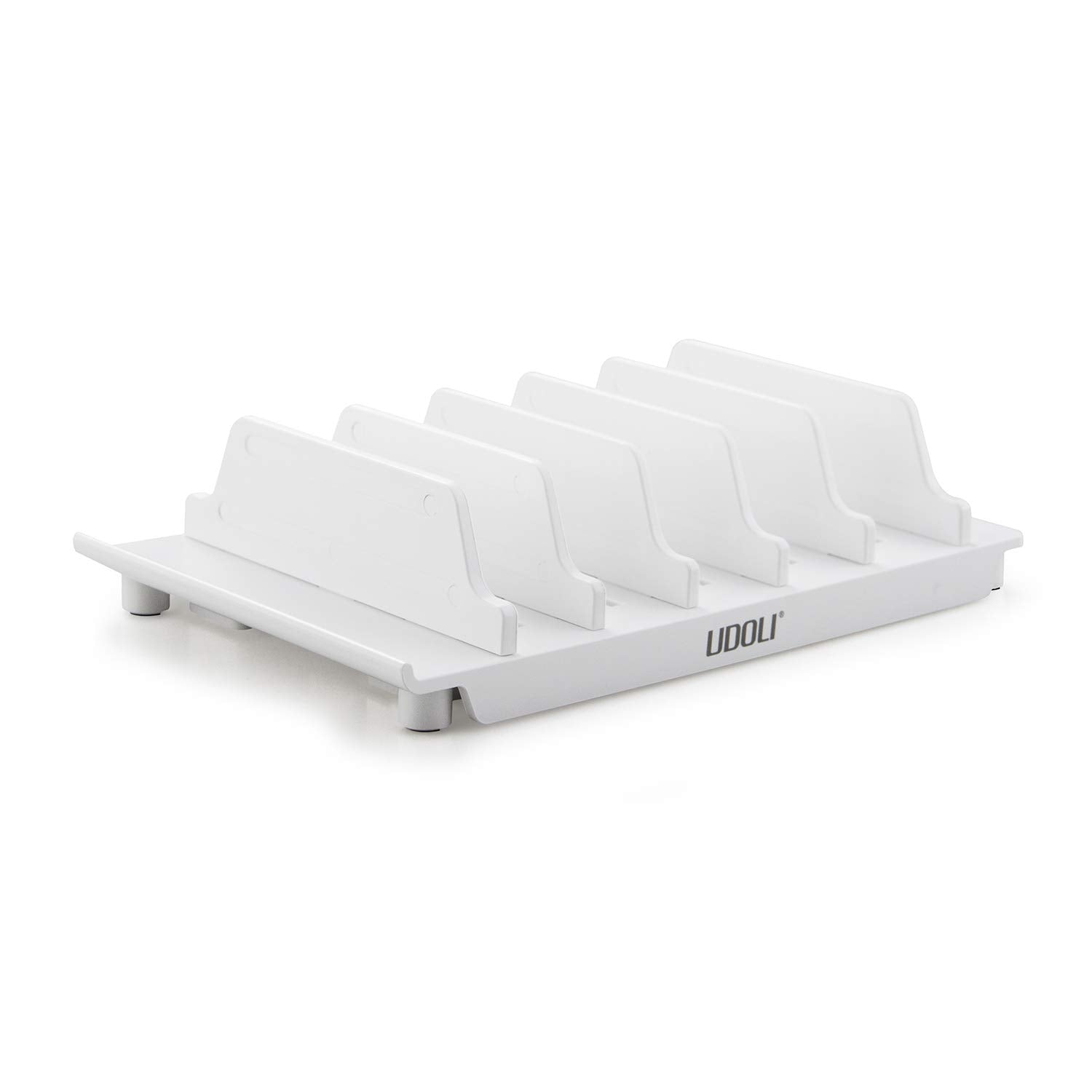 UDOLI Adjustable Universal Cell Phone Dock Stand Holder, Tablet Organizer Multi Device Desktop Stand for iPhone Samsung Galaxy G