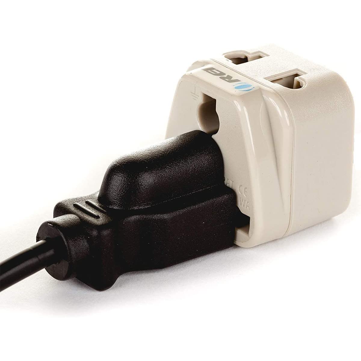 Orei Usa To Israel, Gaza, Palestine & More (Type H) Travel Adapter Plug - 2 In 1 - Ce Certified - Rohs Compliant - 2 Pack - Whit