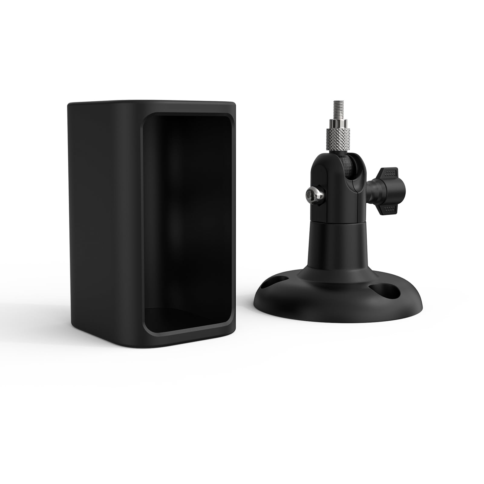 Holaca Weatherproof Silicone Skin Protective Case For Wyze Spotlight Battery Cam Pro With Wall Mount Bracket   Extra Protect Wyze Camera (Anti Scratch Silicone Cover+Mounting,1 Pack)