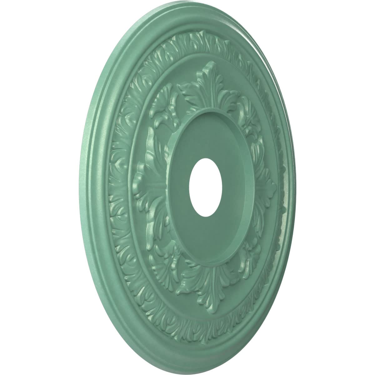 Ekena Millwork Cmp22Bafsm Baltimore Thermoformed Pvc Ceiling Medallion (Fits Canopies Up To 7 3/4), 22Od X 3 1/2Id X 1P, Univers