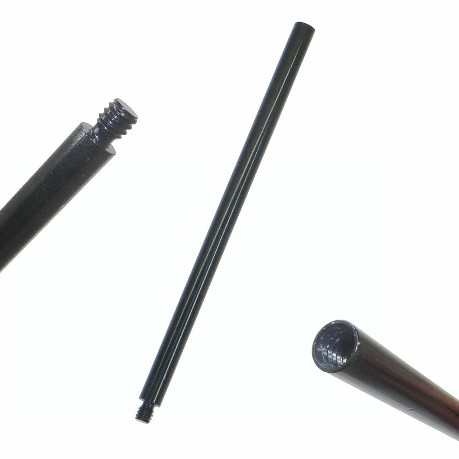 Auxphome Metal Tripod Extender Tube Extension Rod/Tripod Pole   With 1/4Inch 20 Female Threaded And 1/4Inch 20 Male Threaded For