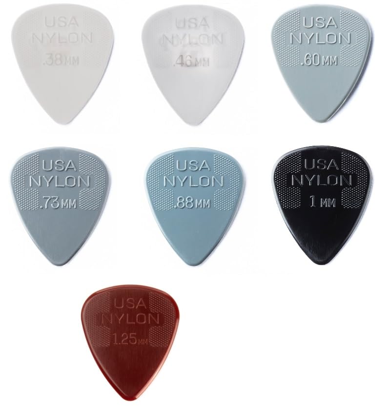 Dunlop Nylon Standard Picks Sample Mix Pack (2 Of Each Gauge)
