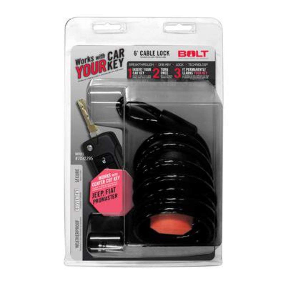 Bolt 7032295 6 Cable Lock For Use With 2018 And Newer Jeep Center Cut Keys