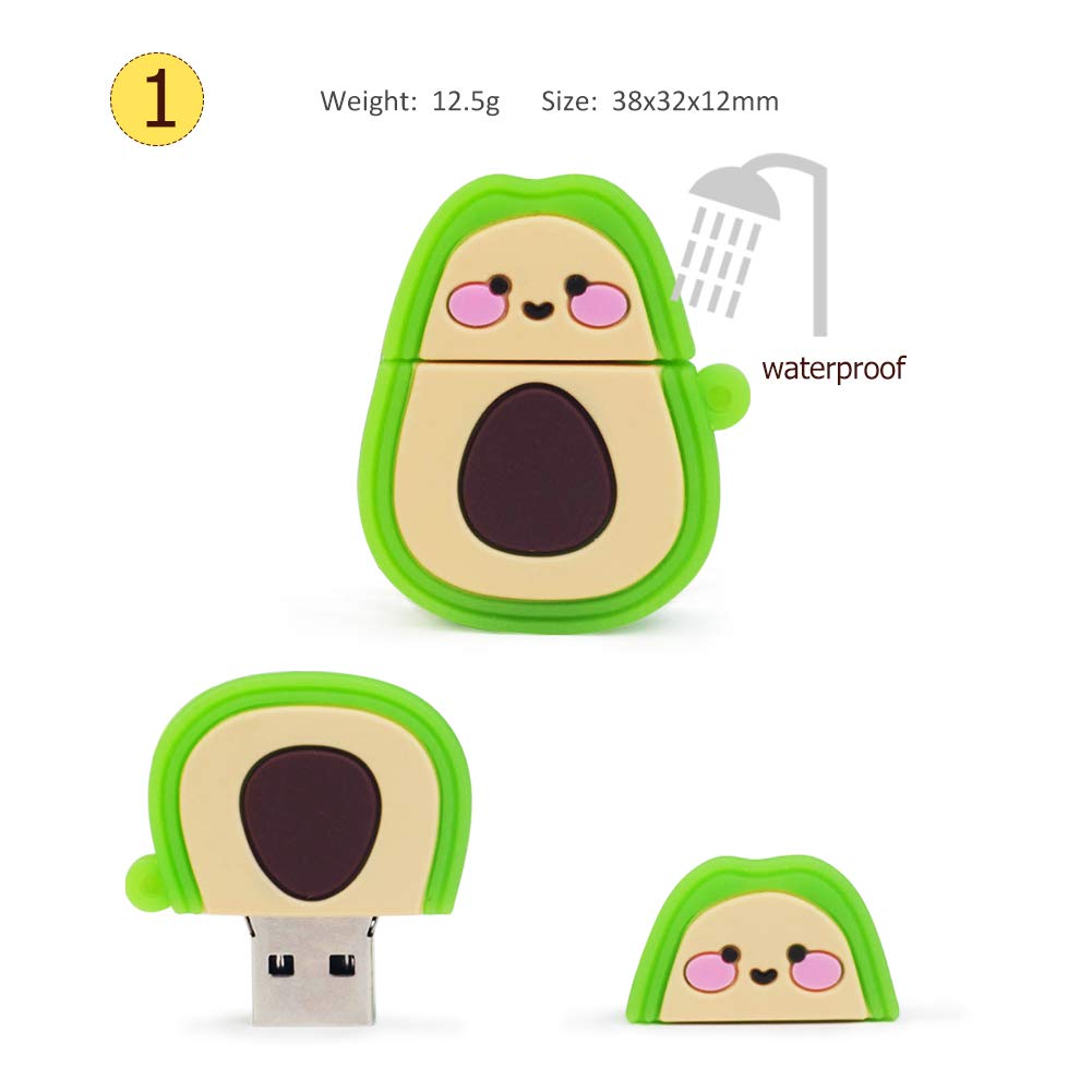 32Gb Usb Flash Drive Cute Nuts Model Memory Stick, Pack Of 3 Pcs, Gift For Students And Children