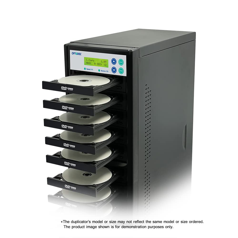 Optodisc 1 To 11 24X Burner M Disc Support Cd Dvd Duplicator   Standalone Copier Duplication Tower (Opto S11T Dvd Bk)