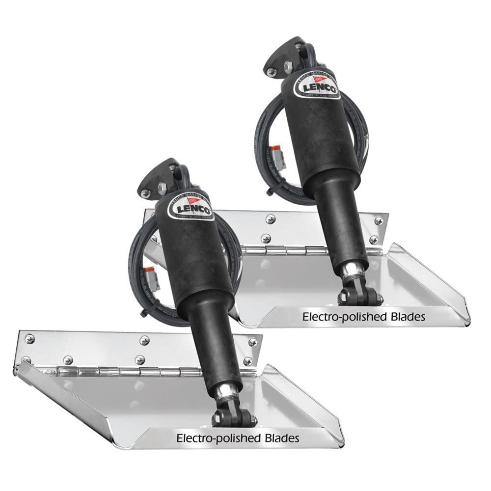 Lenco 15037 101 Trim Tab Kit, 12'' X 12'', 12V