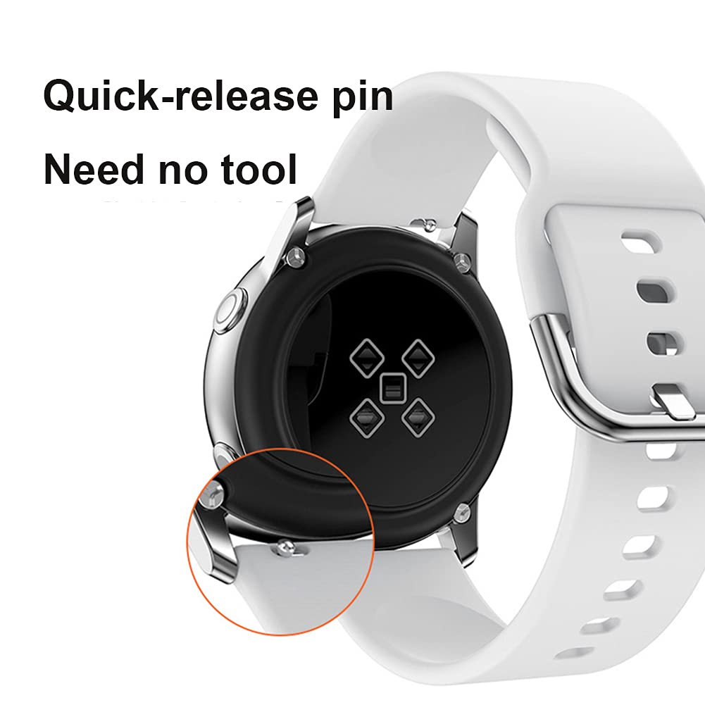 Surlan Compatible With Veryfitpro Id205L Smart Watch Band 19Mm, Silicone Soft Sport Watch Band Strap Replacement Wristband Compa