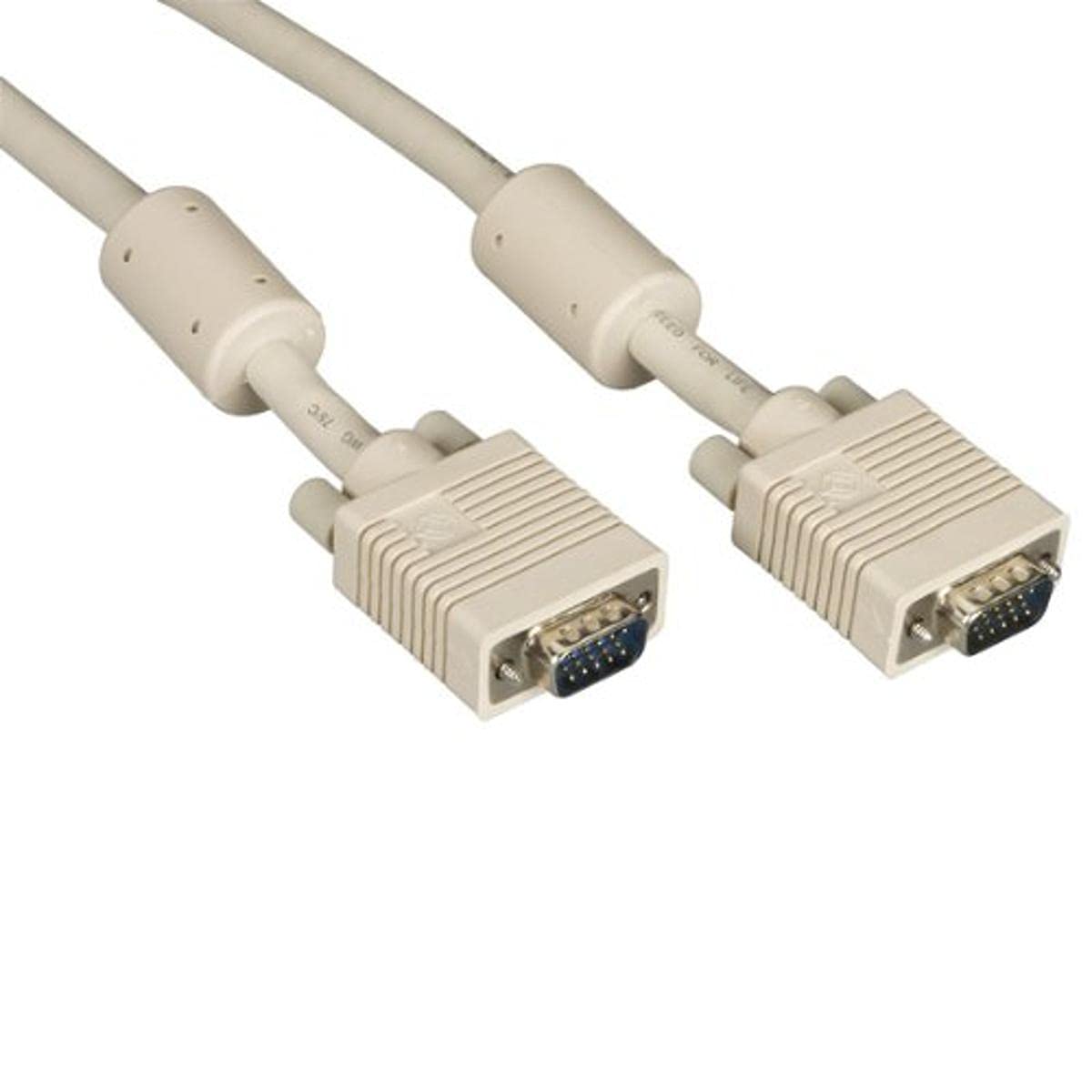 Black Box Corp VGA Video Cable with Ferrite Core, Black, Male/Male, 3 ...