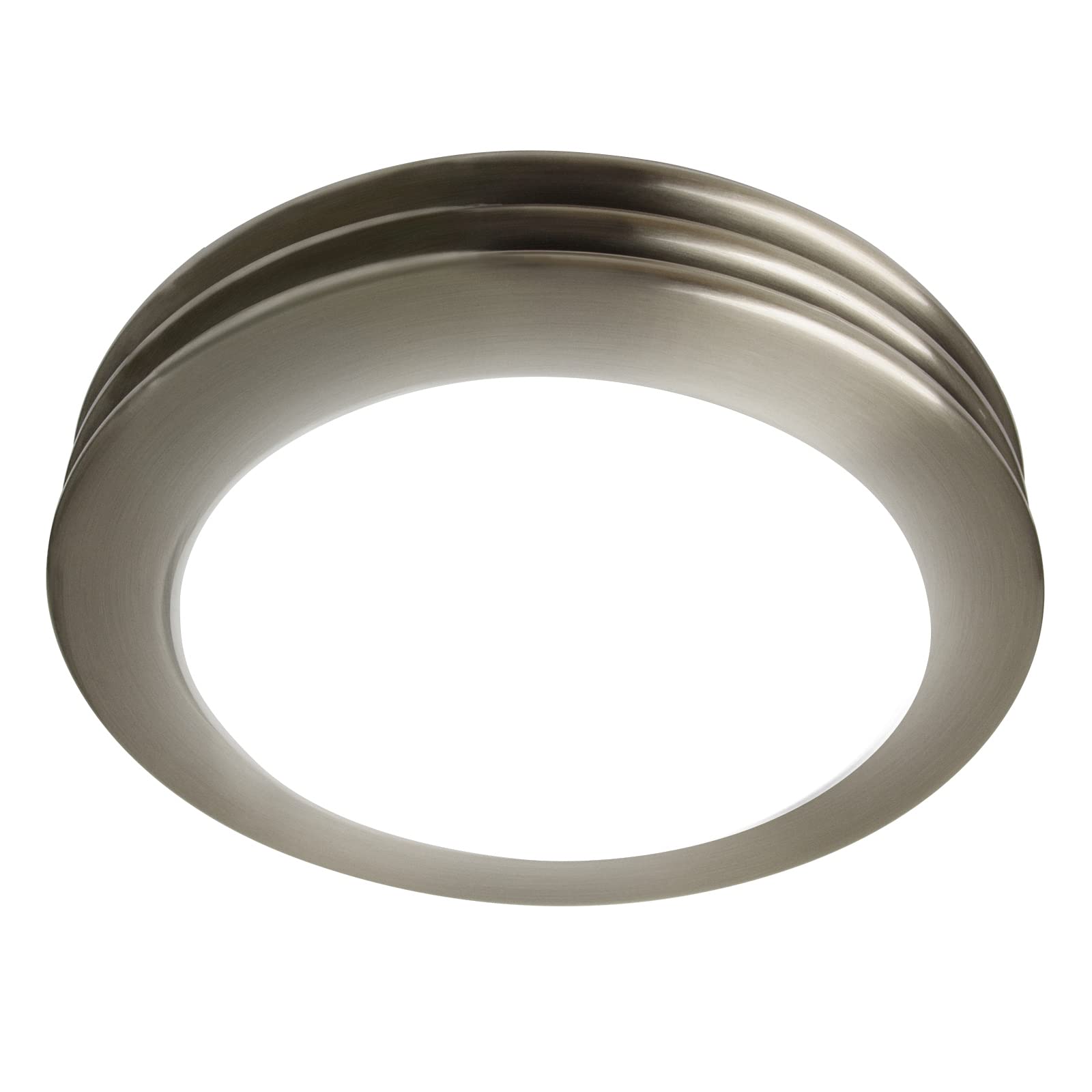 Akicon Ultra Quiet Bathroom Exhaust Fan With Led Light 80Cfm 2.0 Sones Round Bathroom Ventilation Fan With Frosted Glass Cover B