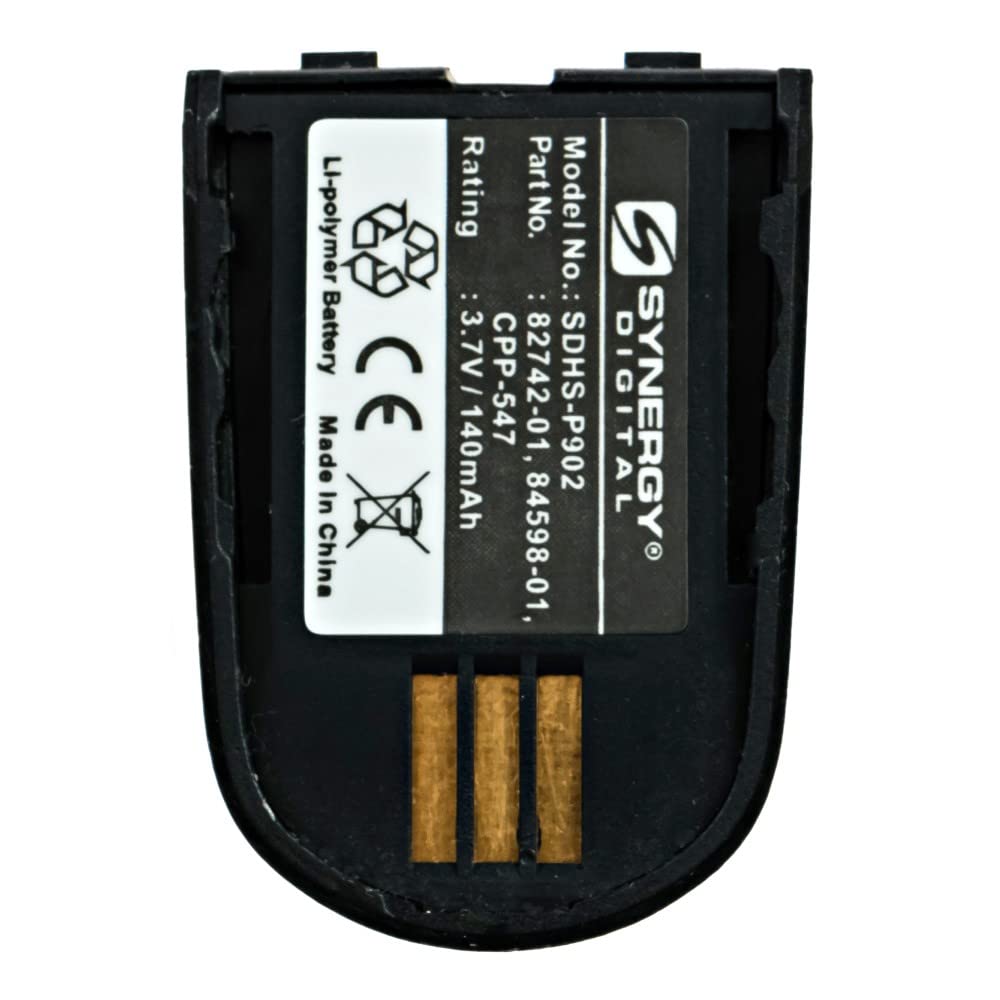 Synergy Digital Replacement Batteries, Compatible With Plantronics 82742 01 Wireless Headset, (Li Pol, 3.7V, 140 Mah), Combo Pac