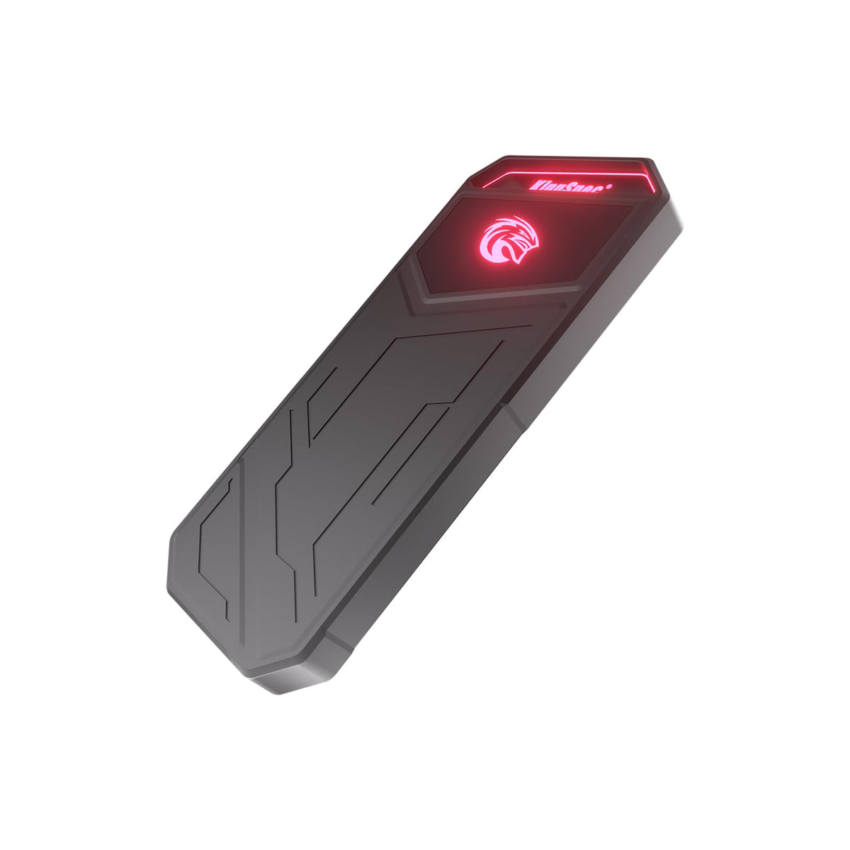 Kingspec Z5 512Gb External Ssd   2100Mb/S, Portable Solid State Hard Drives With Rgb Light, Zinc Alloy Case, Usb 3.2 Gen2X2 Inte