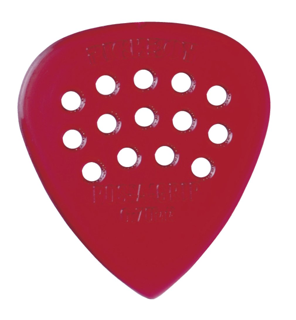 Pickboy Pos A Grip, Red, Polycarbonate, 0.70Mm, 10 Picks