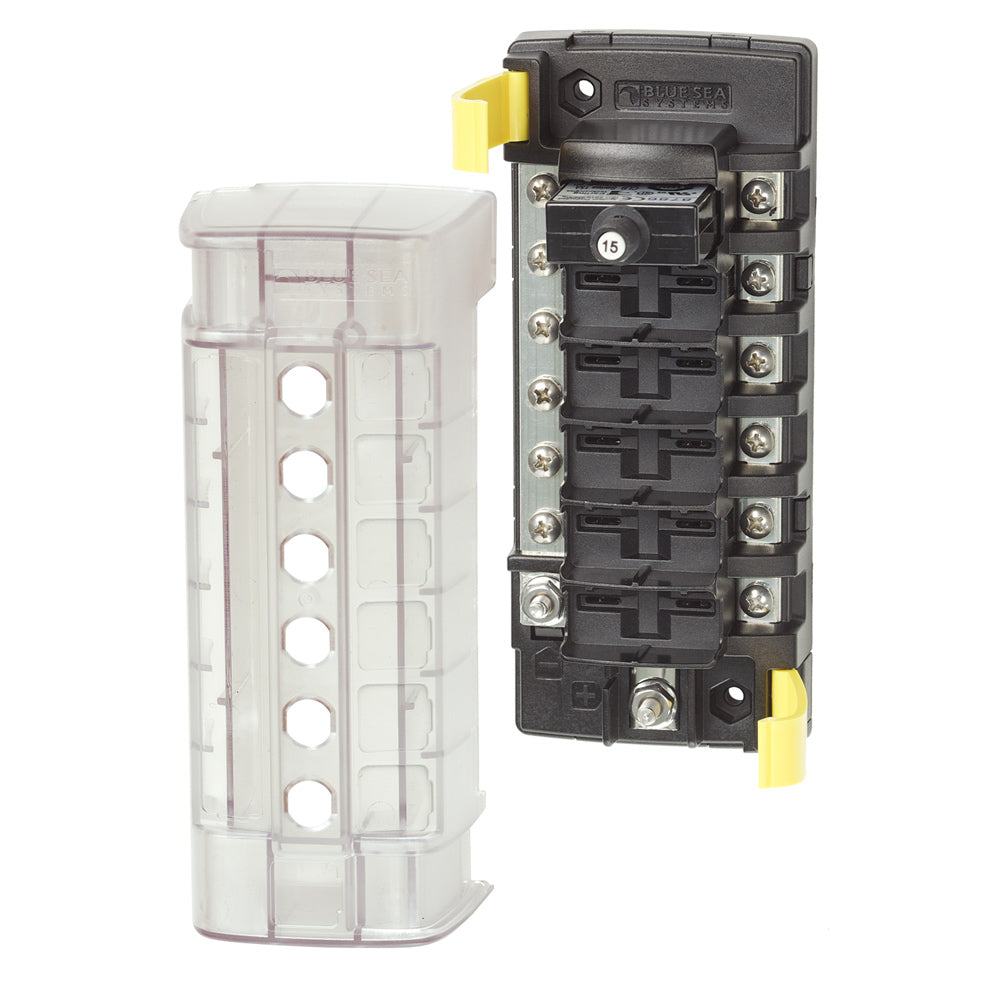 Blue Sea 5052 St Clb Circuit Breaker Block - 6 Position W/Negative Bus,WBAUVA001344330