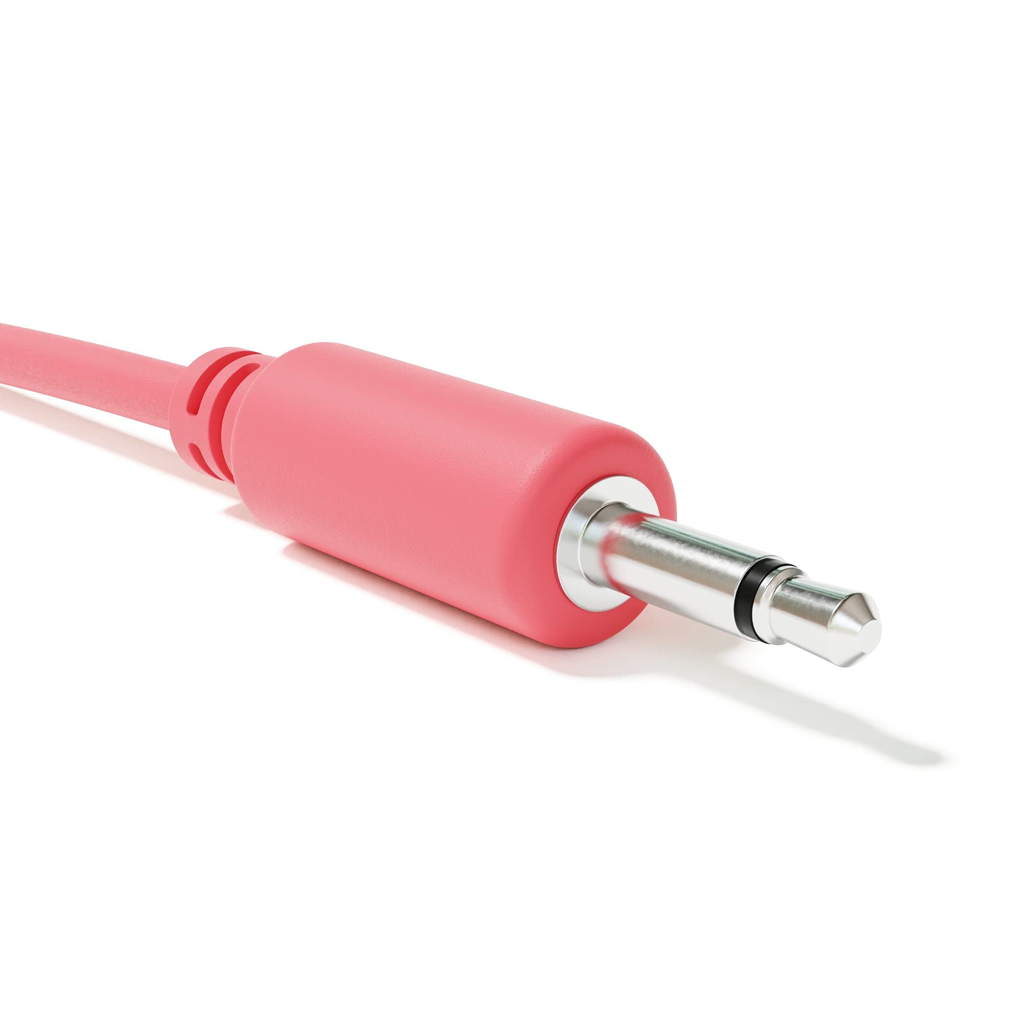 Excelvalley - 5-Pack - Mono Modular Patch Cables - Ts 3.5Mm 1/8 Eurorack Synthesizer [Peach | 180 Cm - 70.87]