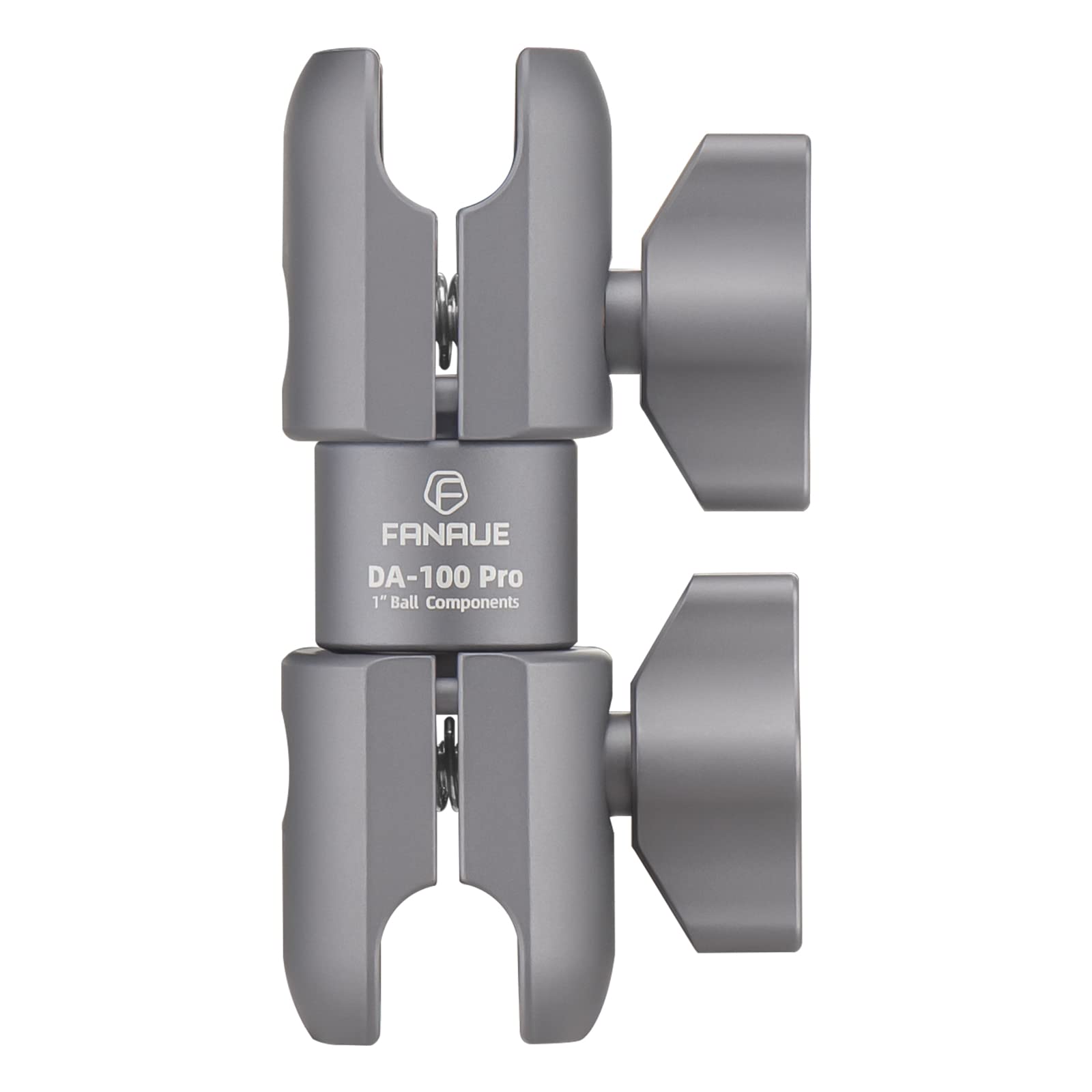 Fanaue Composite Double Socket Swivel Arm,Da 100Pro 3.7'' Length, Aluminum Construction, Compatible With Ram Mounts B Size 1'' B