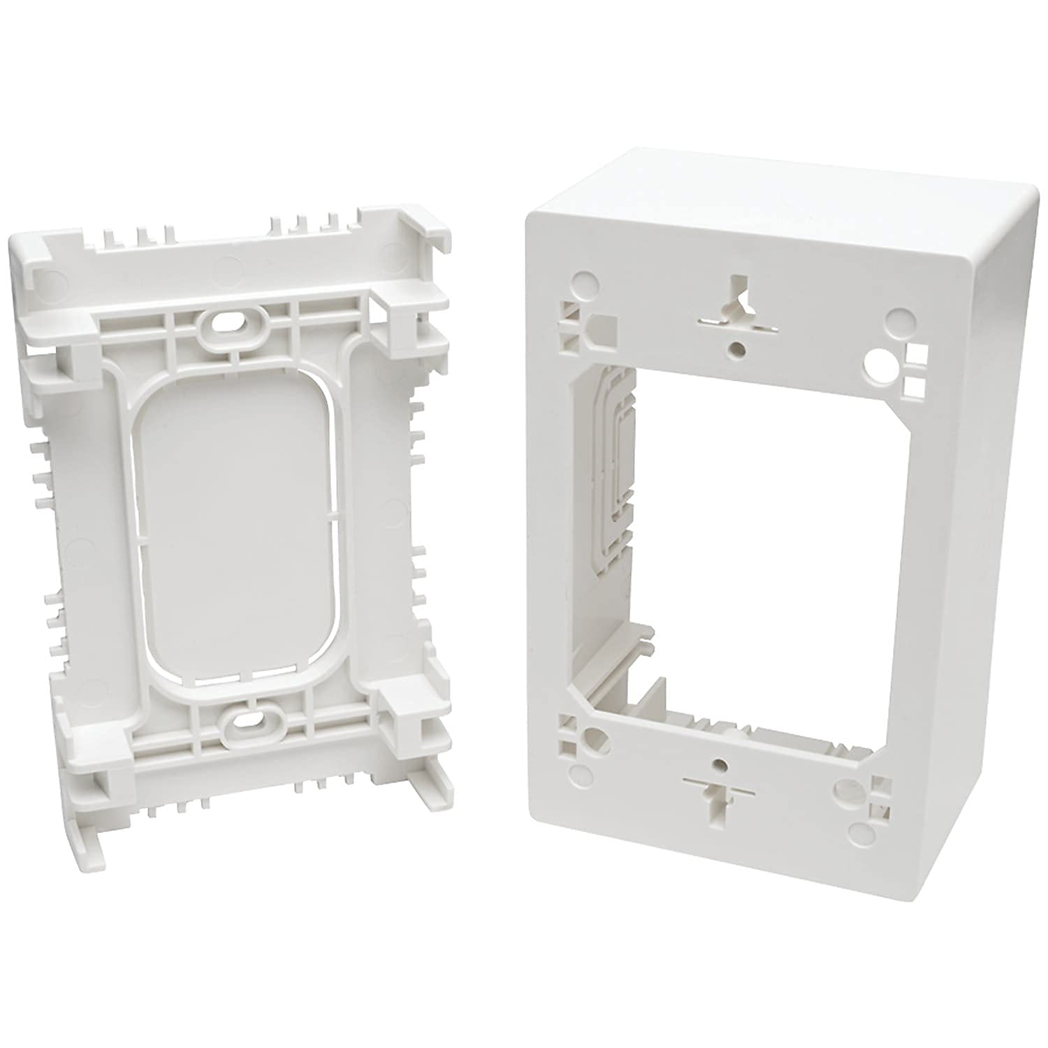 Tripp Lite Single Gang Surface Mount Junction Box, Wallplate, White (N080 Smb1 Wh)