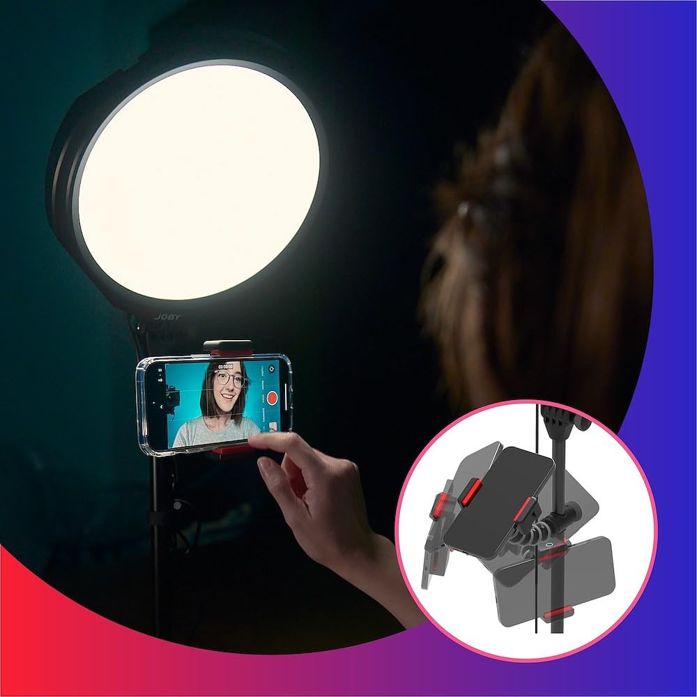 Joby Beamo Studio Deluxe Lighting Kit, Usb Studio Light For Video, Kit For Content Creator, Soft Key Light With Remote, Backgrou