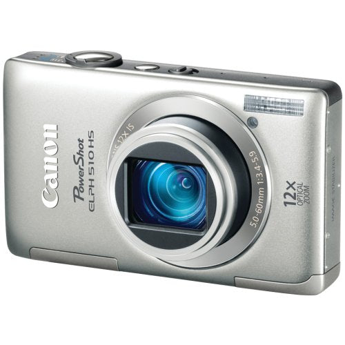 Canon Powershot Elph 510 Hs 12.1 Mp Cmos Digital Camera With Full Hd Video And Ultra Wide Angle Lens (Silver)