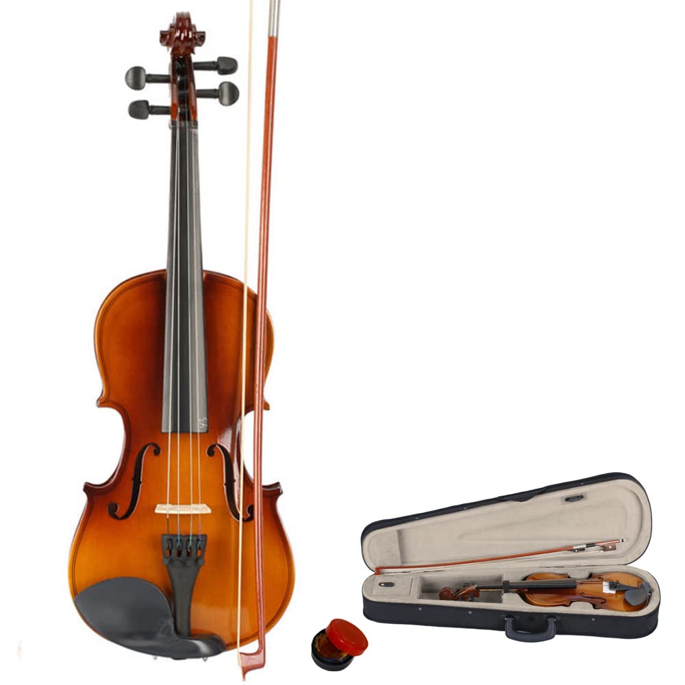Ktaxon 3/4 Violin for Beginners, Fiddle for Students and Enthusiasts, Acoustic Violin Kit with Case, Bow, Rosin & Manual