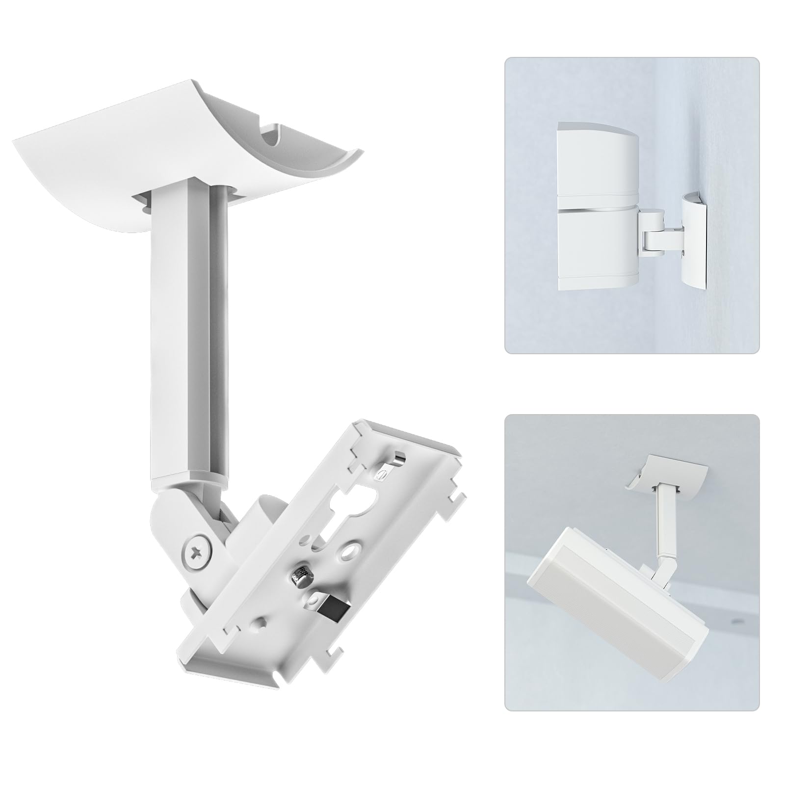(2 Pack) Adjustable Speaker Wall Mount For Bose Speaker Mount, Ceiling & Wall Mount For Bose Ub 20, Ub 20 Series Ii, Wb 50 Ii, L