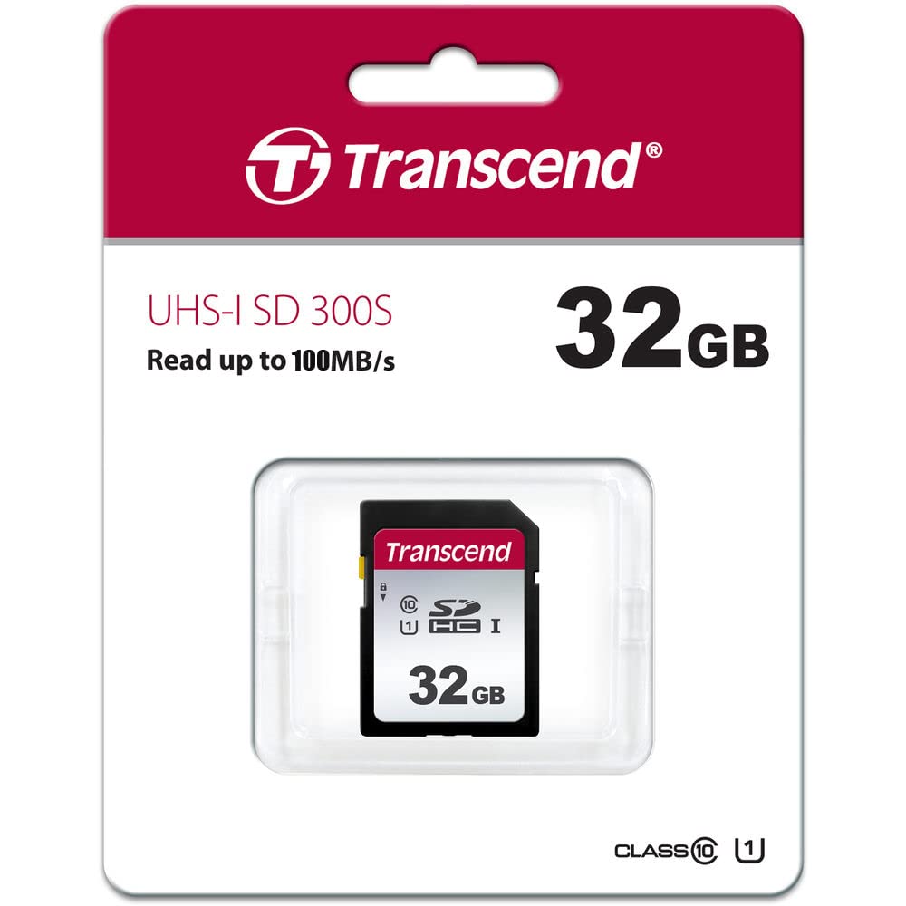 Transcend Digital Camera 32 GB Memory Card, Compatible with Canon PowerShot ELPH 180 Digital Camera Memory Card 32GB Secure Digital (SDHC) Flash Memory Card
