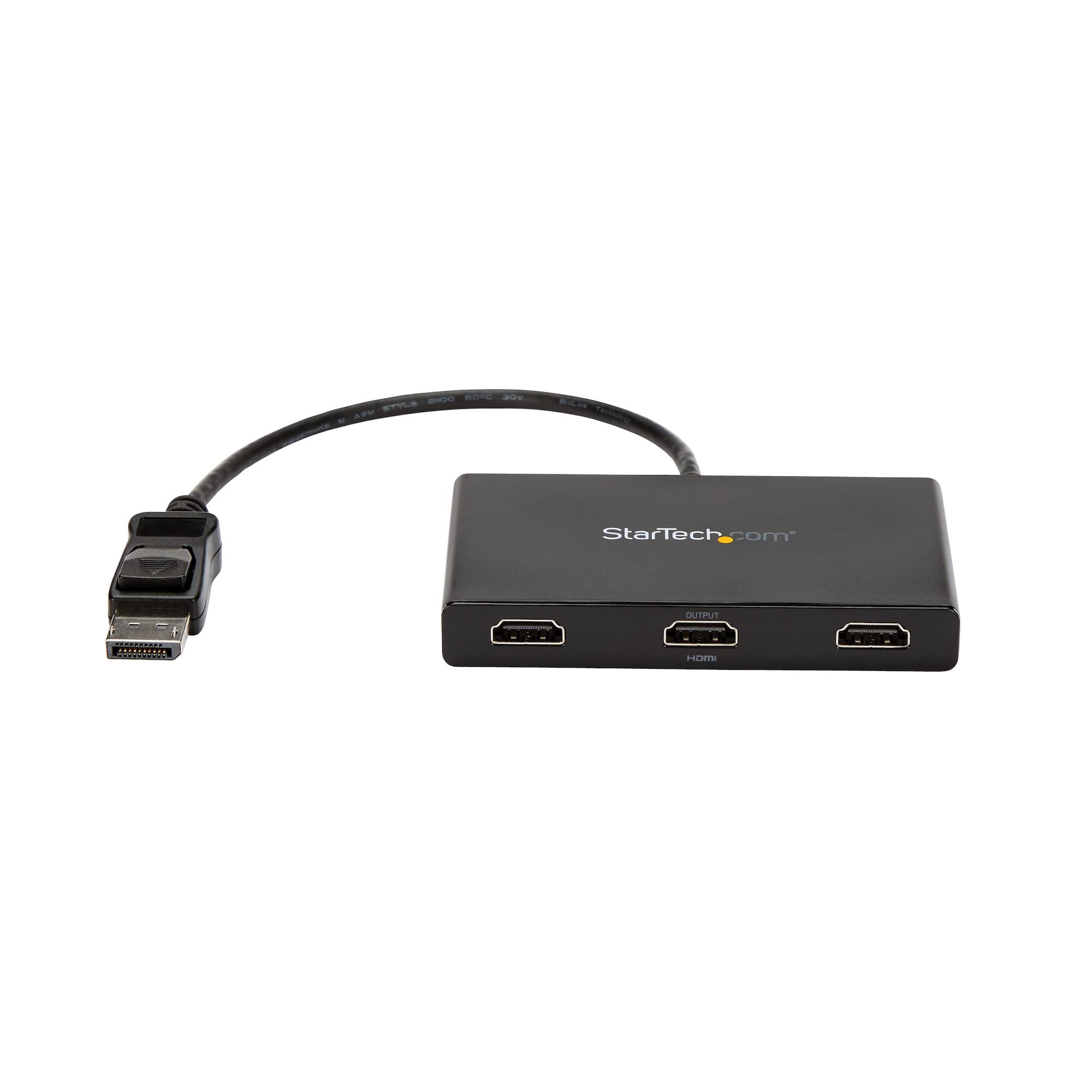 3 Port Multi Monitor Adapter   Displayport 1.2 To 3X Hdmi Mst Hub   Triple 1080P Hdmi Monitors   Video Splitter For Extended Des