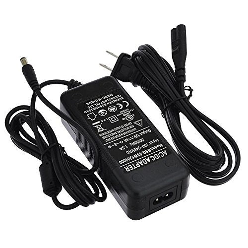 Ledwholesalers 12V 4A 48W Ac/Dc Power Adapter With 5.5X2.1Mm Dc Plug, Ul Listed, Black, 3228 12Vr2