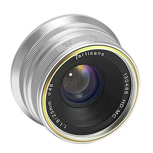 7Artisans 25Mm F1.8 Aps-C Manual Focus Lens For Sony Emount Cameras Like A7 A7Ii A7R A7Rii A7S A7Sii A6500 A6300 A6000 A5100 A50