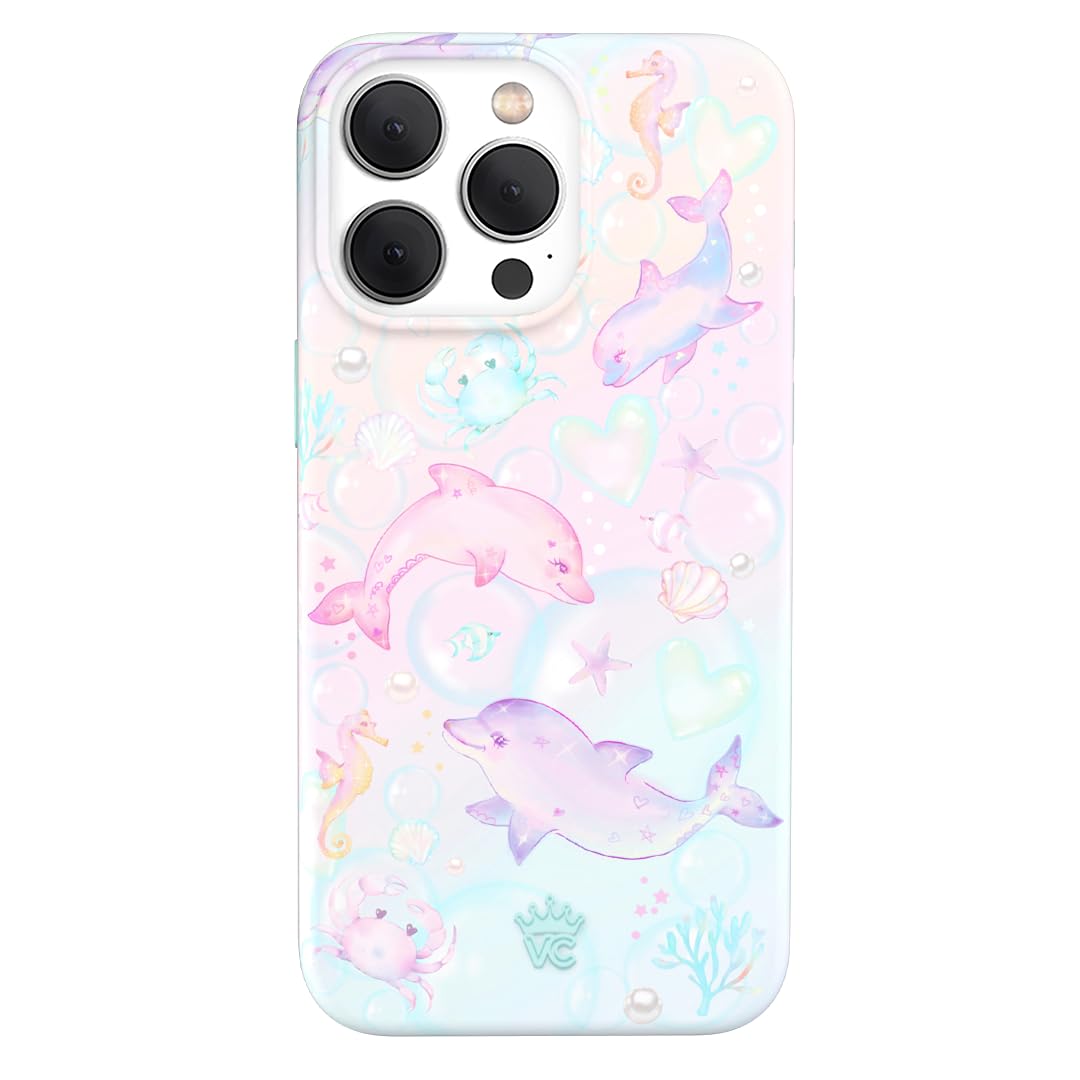 Velvet Caviar For Iphone 15 Pro Max Case Cute   Compatible With Magsafe [8Ft Drop Tested]   Dolphins