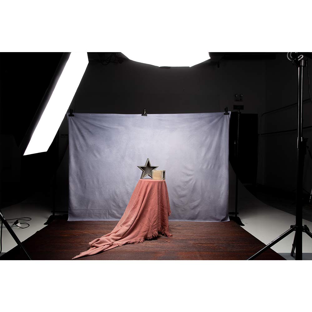 Kate 7X5Ft/2.2M(W) X1.5M(H) Light Grey Background Light Purple Backdrop Retro Textured Abstract Photography Props Studio Digital