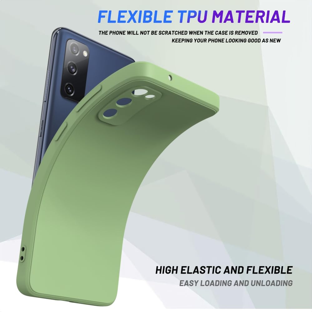 Wogroo For Samsung Galaxy S20 Fe Case Green, Scratch Resistant With Soft Touch, Slim Thin Phone Cover For Samsung Galaxy S20 Fe