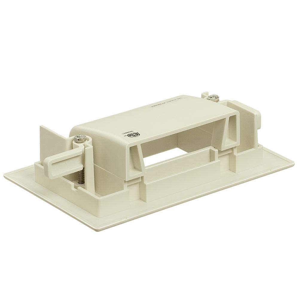 Cmple - Wall Plate - Recessed Easy Mount Low Voltage, Slim Fit - Lite Almond