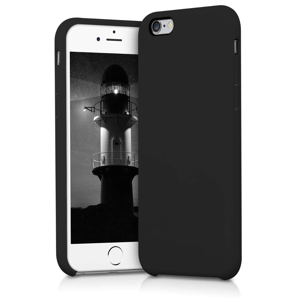 Kwmobile Case Compatible With Apple Iphone 6 / 6S Case   Tpu Silicone Phone Cover With Soft Finish   Black