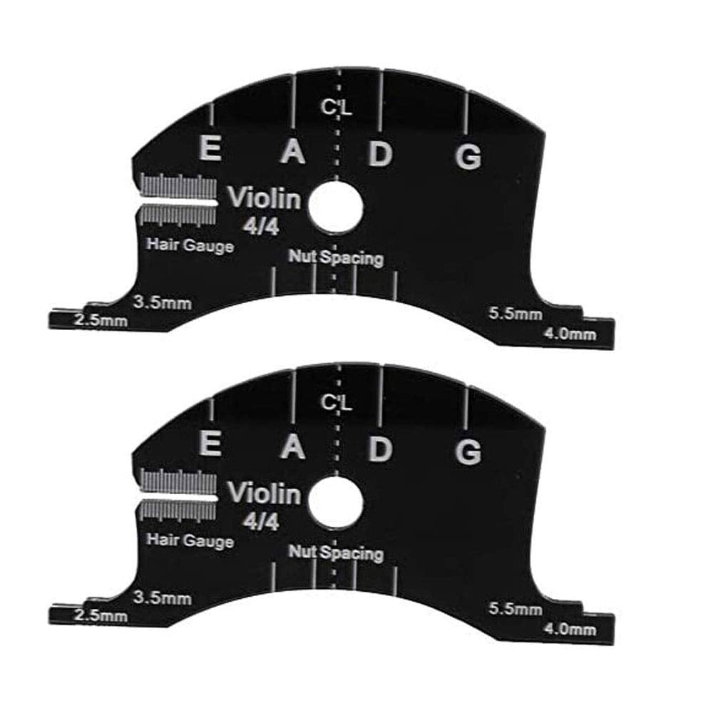 Tzong Violin Bridges Multifunctional Template Violin Bridges Repair Reference Tool Fingerboard Scraper Making Tool 3/4