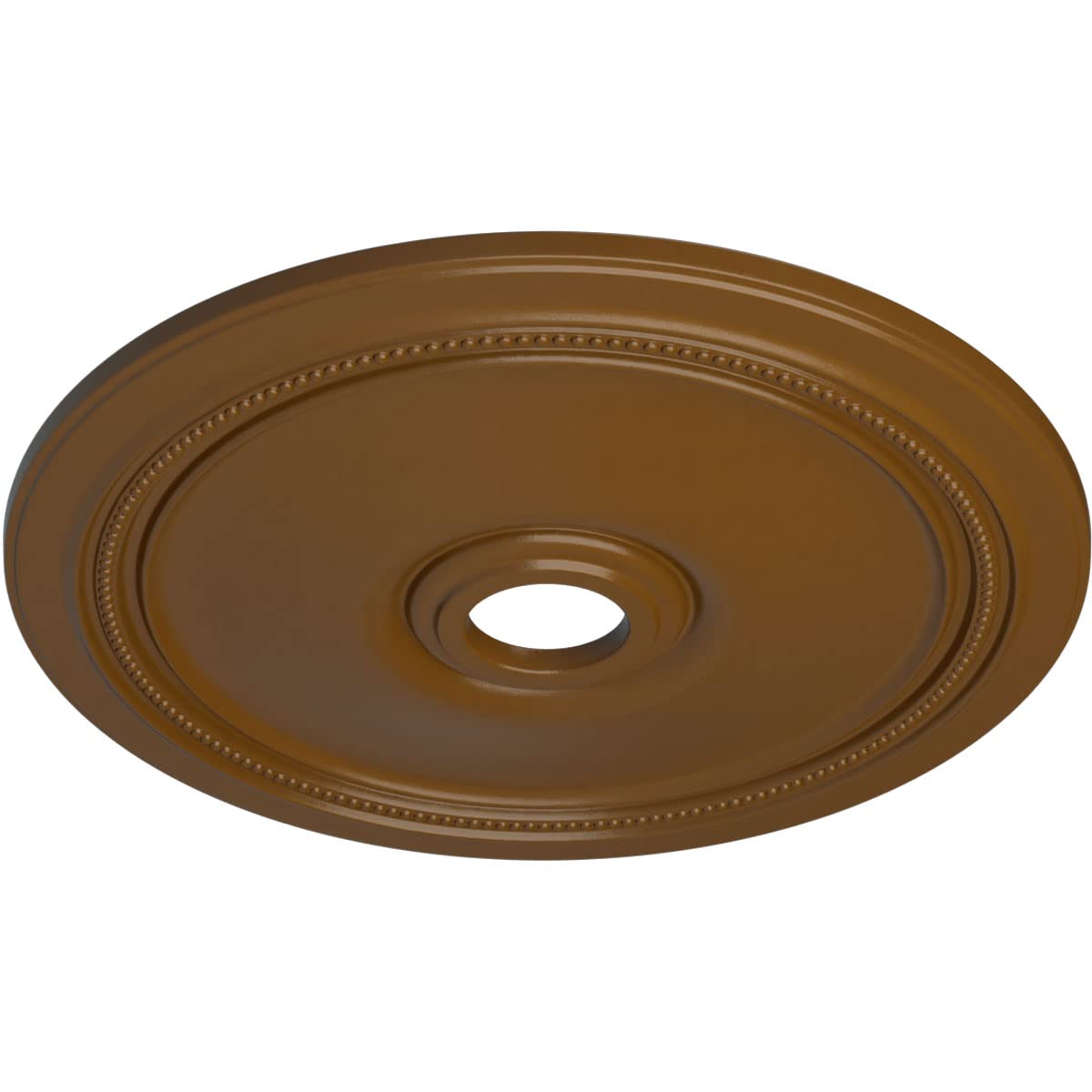 Ekena Millwork Cm24Distf Diane Ceiling Medallion, 24Od X 3 5/8Id X 1 1/4P (Fits Canopies Up To 6 1/4), Hand-Painted Smokey Topaz