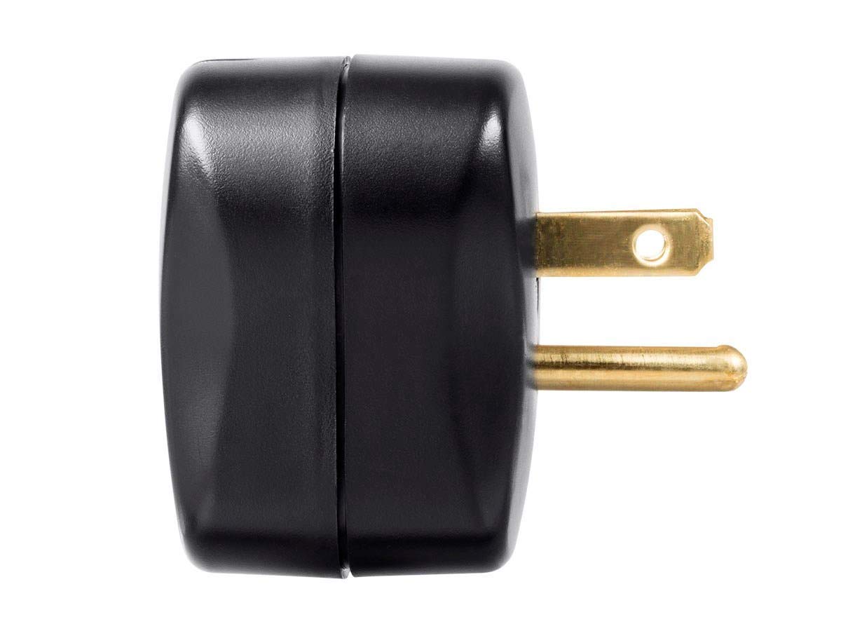 Monoprice 115877 1 Outlet Portable Mini Power Surge Protector Wall Tap   Black | Ul Rated 540 Joules With Grounded And Protected