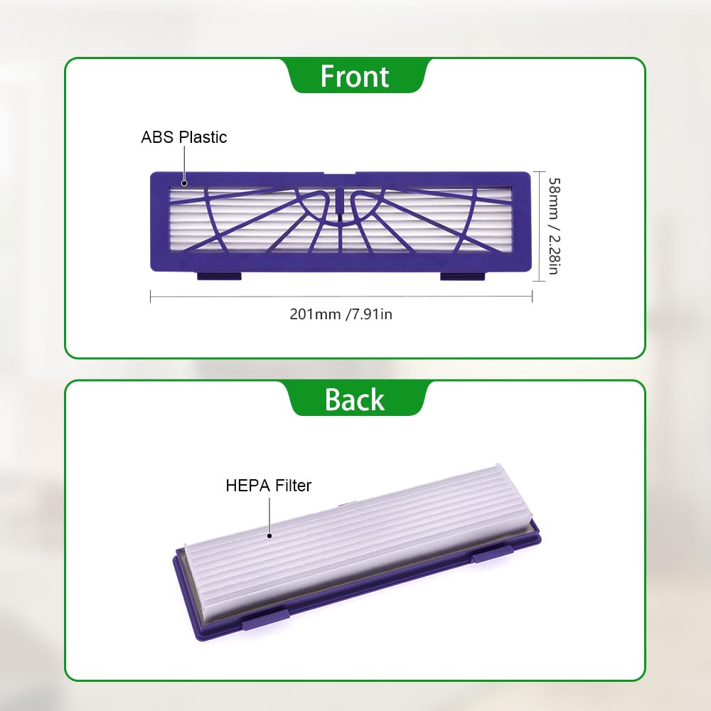 Neutop Replacement Filters Compatible With Neato Connected D3 D4 D Series D75 D80 D85 And Botvac Series 65 70E 75 80 85 Robot Va