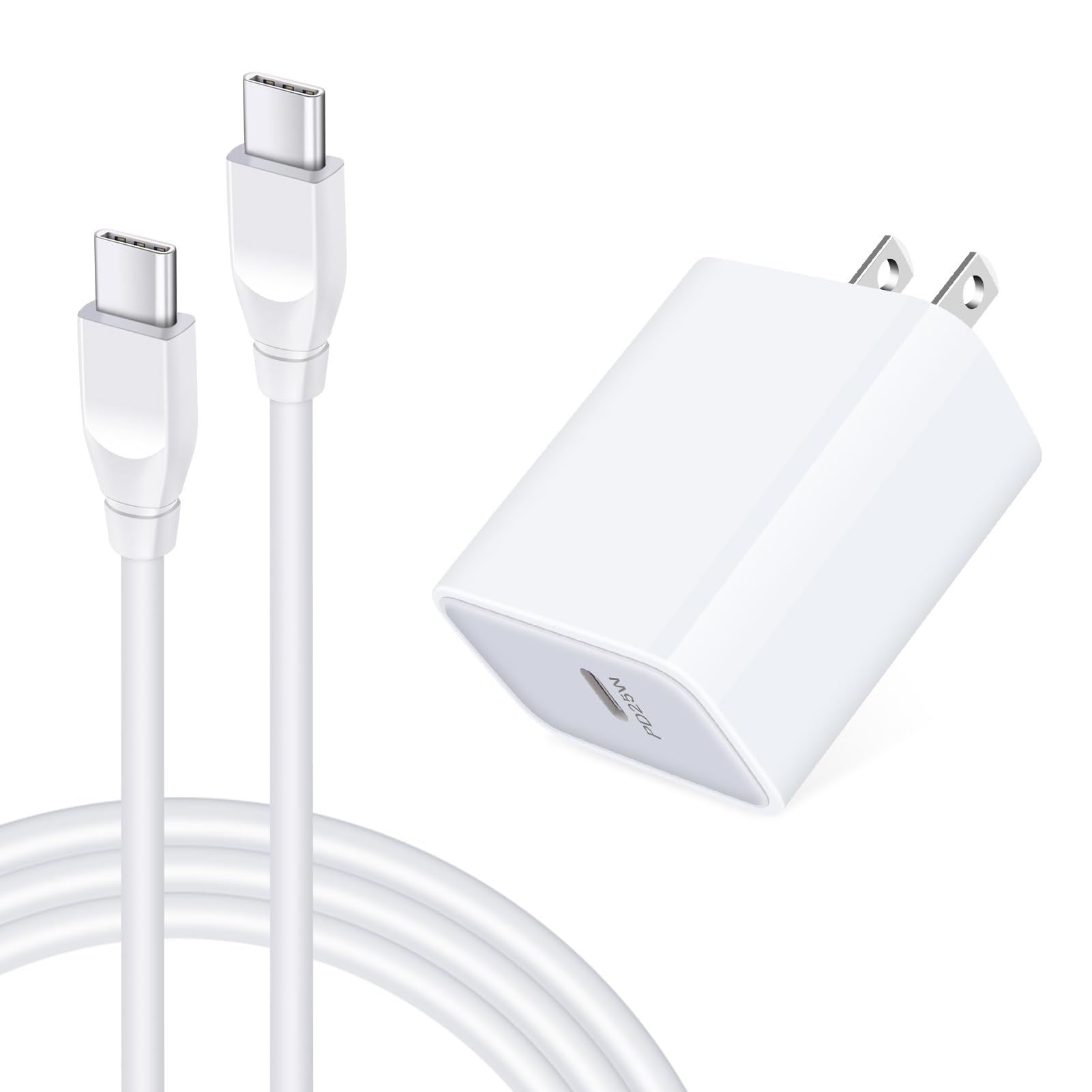 25W Android Phone Charger Super Fast Charging for Samsung Galaxy A17 A16 A15 5G A07 A06 A56 5G A55 A14 A13 A25 A35 A36 A54 A53 A