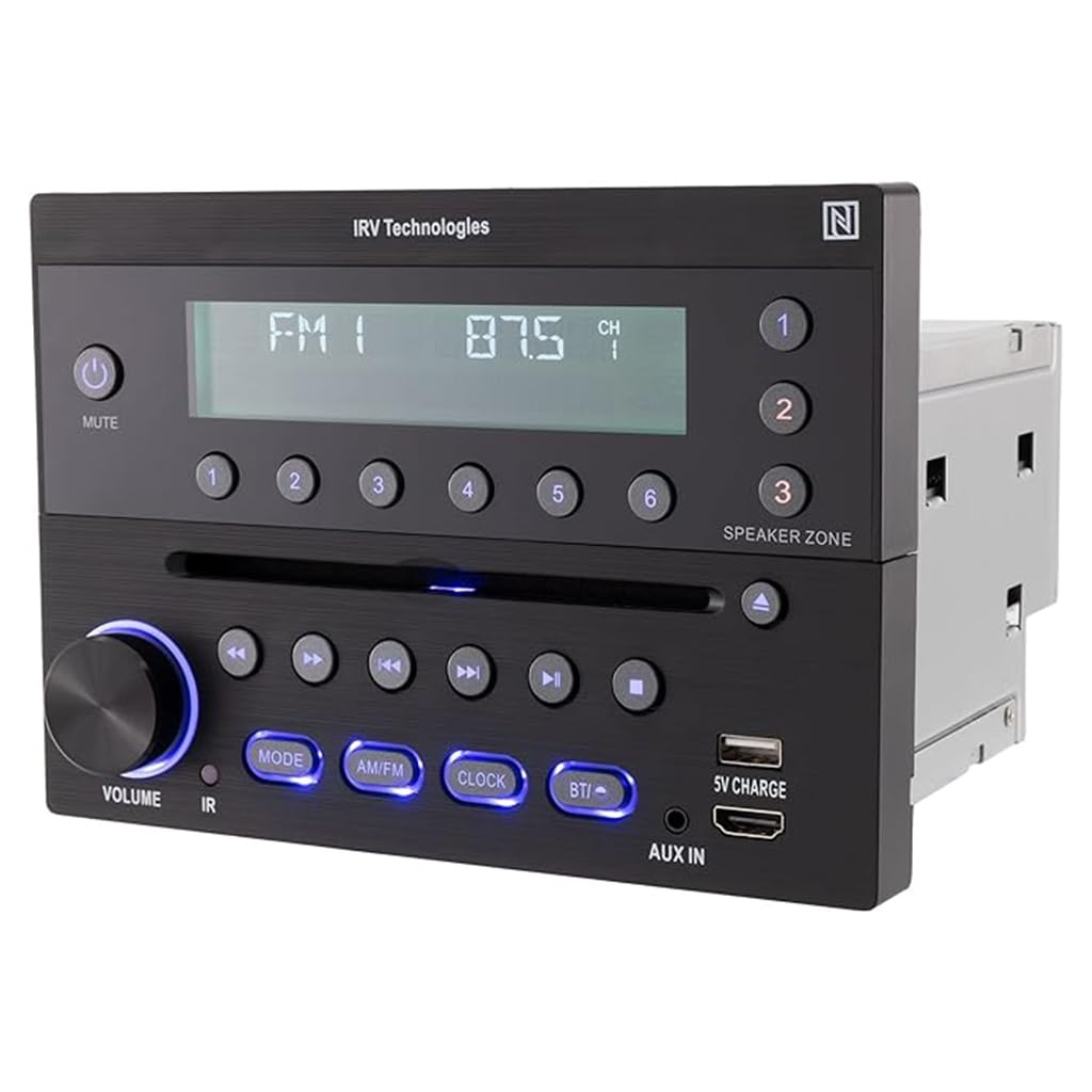 iRV Technology iRV32V2 AM/FM/CD/DVD/MP3/MP4/HDMI in&out w/ ARC/Digital 2.1/Surround Sound/Bluetooth/CEC/NFC,3 Zones Wall Mount R