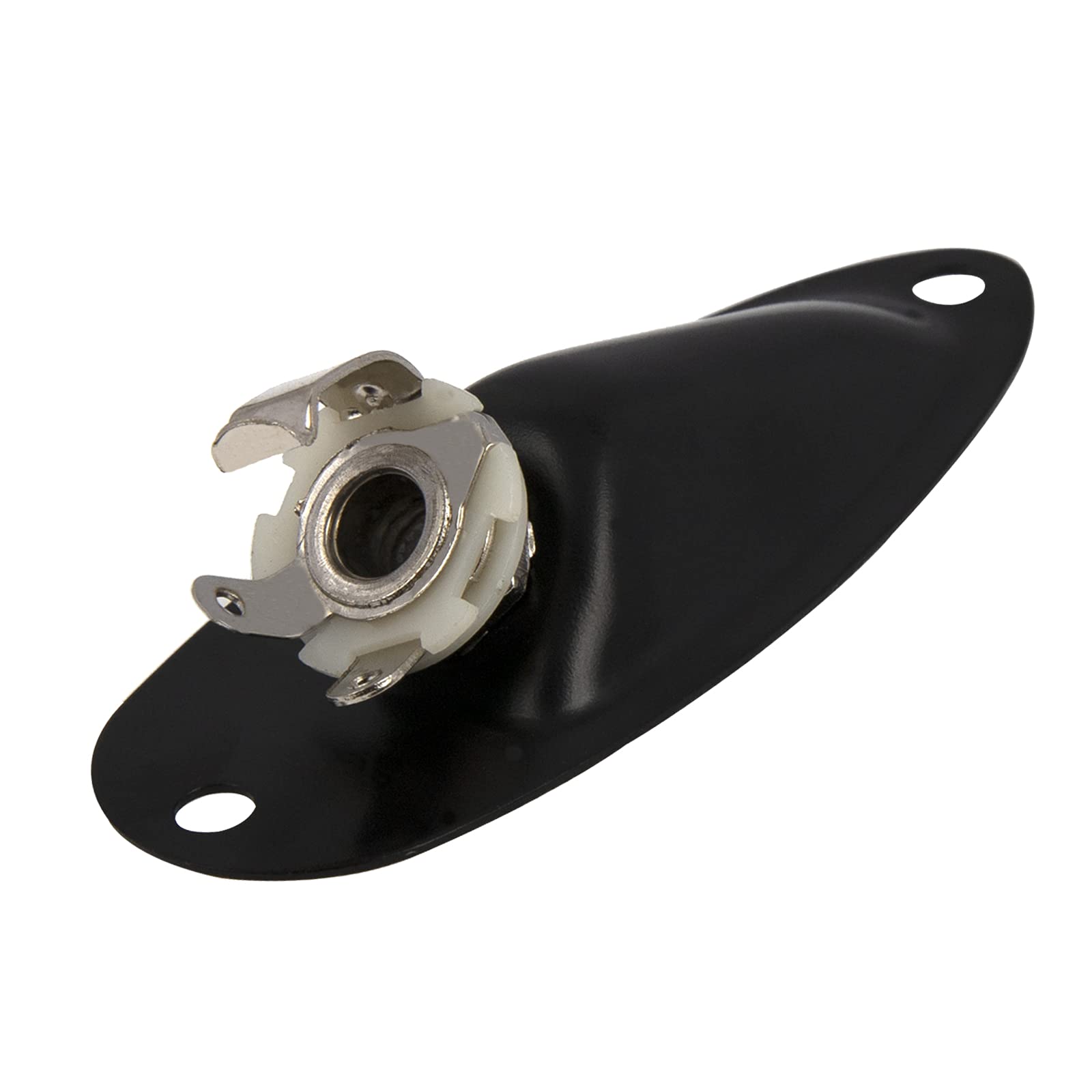 4Pcs Yootones 1/4 Inch Mono Guitar Input Jack Socket Plate Output Loaded Boat Style With Screws Compatible With Fender Stratocas